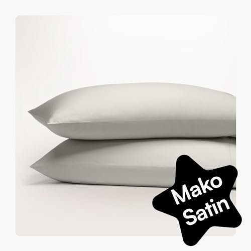 Seralino Kissenhülle 40x60 Grau/Beige (2er Set) aus 100% Bio Baumwolle, Oeko-Tex Zertifiziert, weiche & atmungsaktive Kissenhülle mit Reißverschluss, Kissenbezug 60x40, Kissenbezüge 40x60