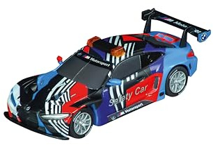 Carrera GO!!! 2006424 BMW M4 GT3 ”Safety Car” Slotbil, skala 1:43, kompatibel med GO!!!, GO!!! Plus och Battery Operated, säkra tävlingar för barn och vuxna från 6 år