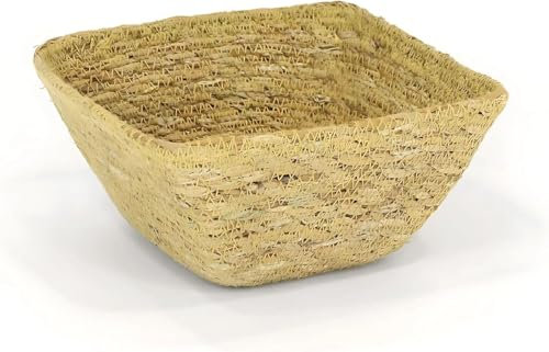 PARENCE. - Mini Seegraskorb - Tischaufbewahrung, vielseitig, kompakt - 8x8cm