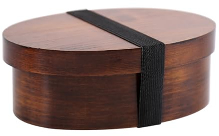 Jingmiger Boîte À Déjeuner Scolaire,Avec Conteneurs À Sangle Élastique Et Bol De Stockage - Contenants En Bois Pour Aliments,Pour Nourriture Repas Salades Sushi École Bébé Jeune Enfant
