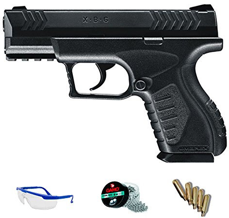 Pack Pistola Umarex XBG de balines - Arma de CO2 Calibre 4.5mm perdigones de Acero 3,5J