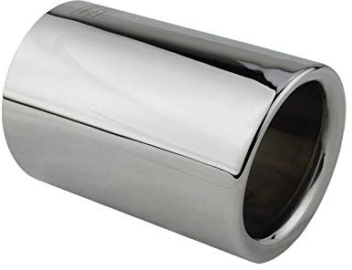 L&P A302 1 Auspuffblende 70mm Edelstahl spiegel poliert Chrom Silber Plug&Play Endrohrblenden Endrohrblende Auspuff Blende Endrohre OEM 18307610636 18307610635 18307610634