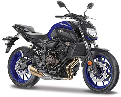 Maisto M34007-18855 1:18 Moto Yamaha MT07, Nero