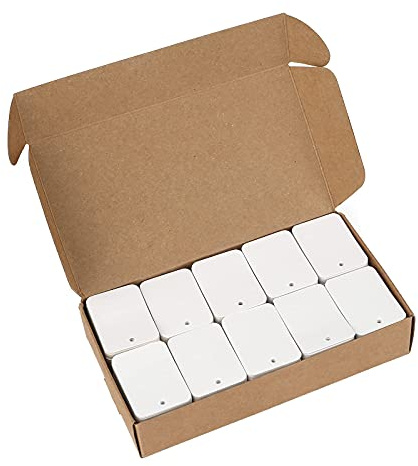 Étiquettes de Prix Vierges Étiquettes de Marquage pour Vêtements, 35mm*50mm, Lot de 1000, Blanc