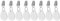 Tablecloth Weights, 8 Pieces Marble Tablecloth Pendants, Tablecloth Weights with Clips for Family Party Camping Wedding Garden Picnic (White)