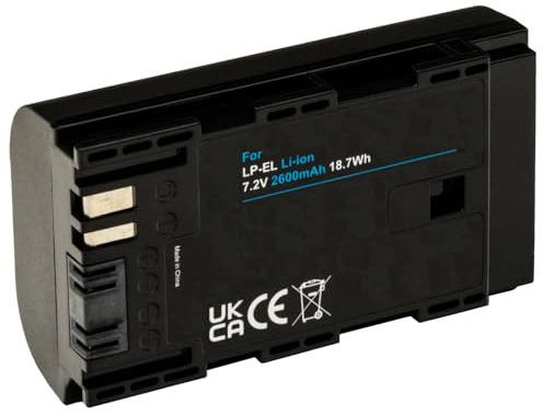 Akku für Canon Speedlite EL-1 Blitz, Blitzgerät kompatibel mit LP-EL (2600mAh) | DS401231 Flash-Strobe