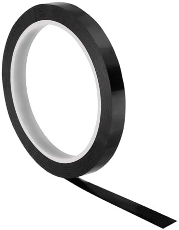 PATIKIL Cinta de Acabado de Agarre de 50M/55 Yardas, Cinta de Acabado de Raqueta de 0.4 Pulgadas Accesorios para Raquetas Adhesivo para Tenis y Bádminton, Negro