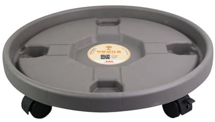 Base a rullo per piante rotonda - Supporto per piante con ruote, base a rullo per piante rotonda resistente | piattini grandi e pesanti per vasi, piattaforma di rotolamento con ruote per