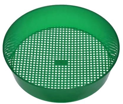 LIUZHIPENG Rock Garden setaccio per terreno, setaccio rotondo in plastica per il suolo, setacciatore per sabbia, setaccio per il terreno, setacci per padella e setacci grandi