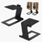 aleawol Lautsprecher Ständer Schreibtisch, Metall Desktop Speaker Stands mit Vibrationsdämpfendem, 6° Neigungsdesign Lautsprecherständer, Load 10KG Stabil für Gaming Tisch und PC Tisch, 1 Paar