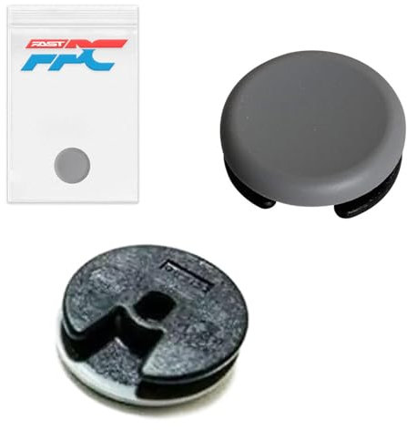 Dark Grey Replacement Analog Joy Stick Thumb Cap Button Circle Pad 3D Cover, Compatible with Nintendo 3DS / 3DS XL/NEW 3DS / NEW 3DS XL / 2DS / NEW 2DS XL