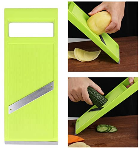 Mandoline Slicer,Vegetable Slicer,Slicer Vegetable Cutter,Rustproof Stainless Steel Handheld Vegetable Chopper with Ergonomic Handle for Kitchen Mandolin Potato Tomato Carrot Fruit Onion
