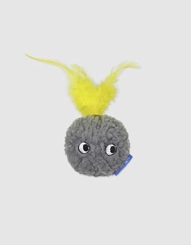 UNITED PETS Aromastories Pépin Morbido Peluche con squeaker e essenza calmante per gatti o cani piccoli, tecnologia brevettata, gli squeaker rilasciano aromi. Grigio