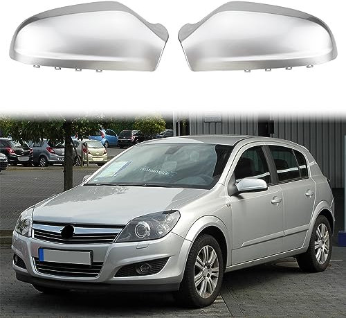 1 Paar Türspiegelabdeckungen Ersatz für 2004-2009 Opel Astra Auto Seitenspiegel Abdeckkappen Rückspiegel Schutzabdeckungen