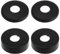 EIHI Rosace Robinet, Rosace Mitigeur Douche, 4 Noir De Cache Tuyau en Acier Inoxydable,Rosace Radiateur - Rosace pour Robinets De Douche, Robinets, Radiateurs