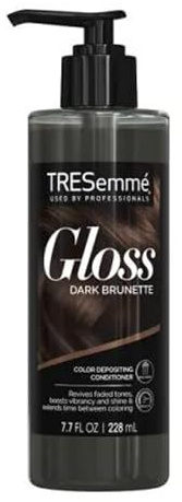 Tresemme Gloss Dark Brunette Provides 3-Minute Results in Shower Color Enhancing, 7.7 fl oz