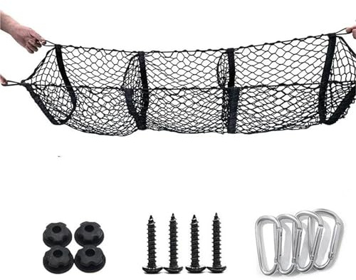 ZSQGHGH Reti per Auto Rete Portaoggetti Bagagliaio Organizer Cassone Rete Portaoggetti per Camion Porta Spesa per SUV Auto Cassone per Toyota Pick-up Rete Portaoggetti Auto