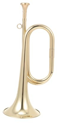 Kisangel Trompette en Laiton pour Garçon et Filles C en Do Instrument de Musique Éducatif Débutant Trompette Pédagogique pour Apprentissage et Loisirs 1 Pièce