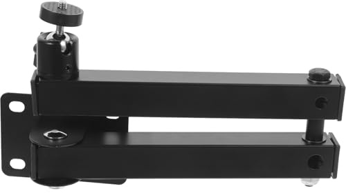 ADOCARN Supporto da Parete e Rack di Archiviazione Router in Acciaio Inossidabile per Proiettore Mensola Dvd Nero Decorazioni Scuola per Uso Domestico e Ufficio