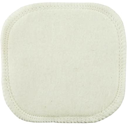 Avril - Carré à Démaquiller en Coton Bio - Lavable - 100% Coton Bio Certifié GOTS - Ultra Doux - Produit Vegan - Conçu, Coupé et Cousu en France