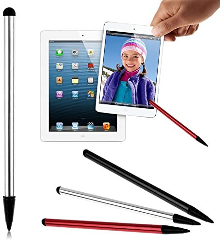 3 Pack Kapazitiver und resistiver Stiftstift, universeller hochempfindlicher und präziser Disc -Tipps Touchscreen -Stift, 2 in 1 Touchscreen -Stift für iPhone iPad Samsung Tablet Phone PC