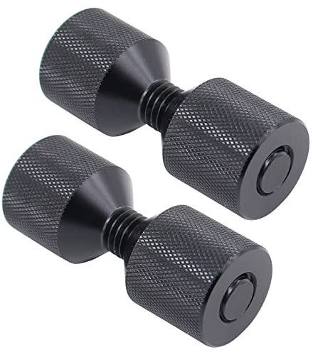 HouYeen 1-1/8'' 2 Hole Flange Alignment Pin Align Pipe for For 1/2''–14'' 150LB Flange Anodized Black Pack of 2