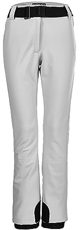 Killtec Skidbyxor/softshell byxor för kvinnor, snöfall och bälte, KSW 221 WMN SKI SFTSHLL PNTS, vit, 36, 37328-000