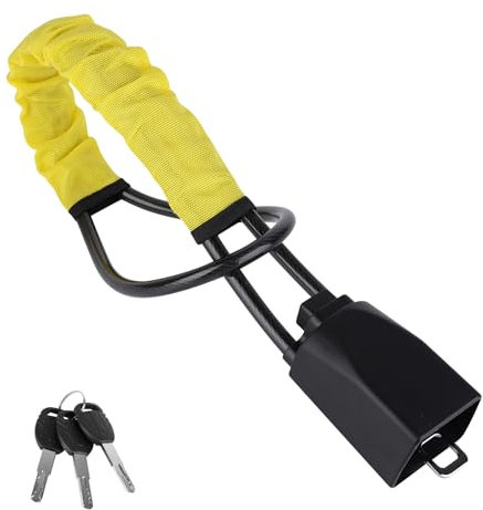 Steering Wheel to Seat Belt Lock With 3 Keys - High Visibility Anti-Theft Device, Universal Cut Resistance Security for Cars, SUV, Van, Golf Cart, Truck