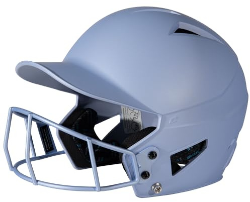 CHAMPRO HX Rise Fastpitch Batting Helmet with Face Mask, Medium, Evergreen