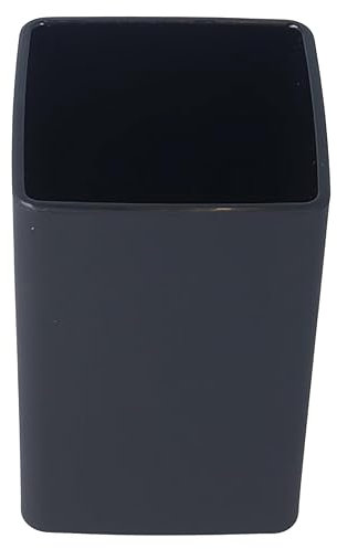 PARSA Beauty Premium Zahnputzbecher schwarz - rutschfestes Design für Zahnbürsten und Zahnpasta - langlebig & hygienisch, perfekt für Badezimmer