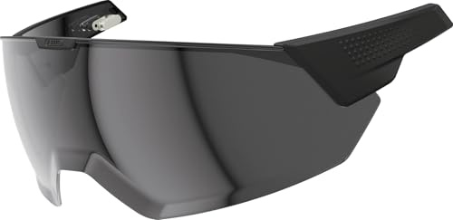 ABUS MagneticVisor für den Fahrradhelm HYP-E - und die Varianten ACE und BL.ACE - magnetisches Helmvisier schützt bei Wind und Wetter - Fahrradhelm-Zubehör - Größe S/M, Smoke
