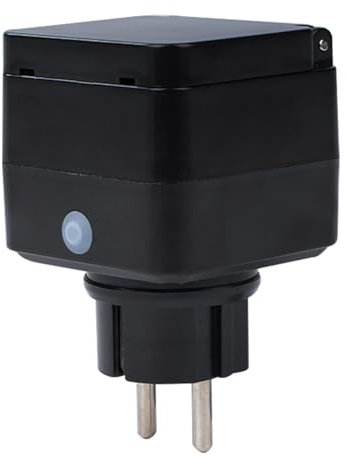 Buyweek Prise extérieure WiFi, prise de minuterie étanche IP44, commande vocale intelligente compatible avec Alexa