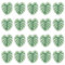 WADORN 20 Stück Aufnäher Zum Aufbügeln Mit Monstera Blatt. Blätterpflanzen Zum Aufnähen Applikation Kleidung Stickapplikation Patches Grüne Blattform Reparaturflicken Applikation Für DIY