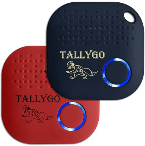 Bluetooth Item Finder (iOS and Android Compatible) - Key Finder, Phone Finder, Item Locator, Wallet, Purse, Backpack, Extra Batteries, Inventory, GPS Tracking Tags by TallyGo (TG_Tracker MC 2-Pack)