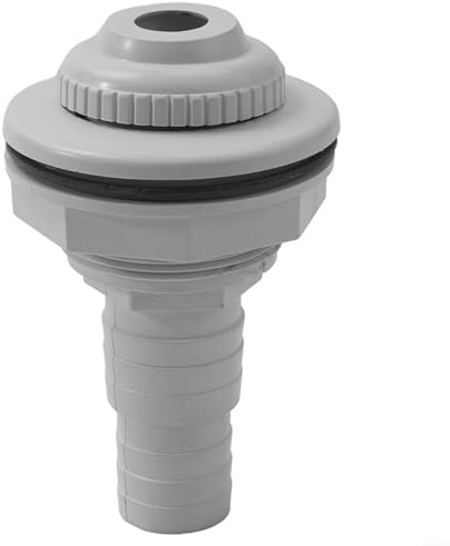 Posheliox Montaggio ingresso piscina per piscine fuori terra in vinile, ritorno completo con guarnizione, dado e set adattatore da 1-1/2 pollici a 3/4 pollici