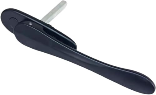 Fönsterlåshandtag 1 STK Fönsterbeslag av aluminiumlegering Lättviktig Lätt att använda for skjutbara bågfönster(Black,L)