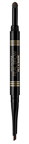 Max Factor Real Brow Fill & Shape Pencil, Farbe 04 Deep Brown, 10 g