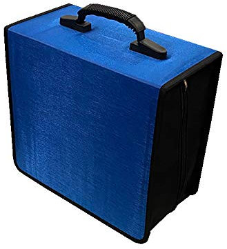 Penlonda CD/DVD Case Holder Organizer Wallet Sleeves Booklet Binder,Storage 400 Capacity Disc(Blue)