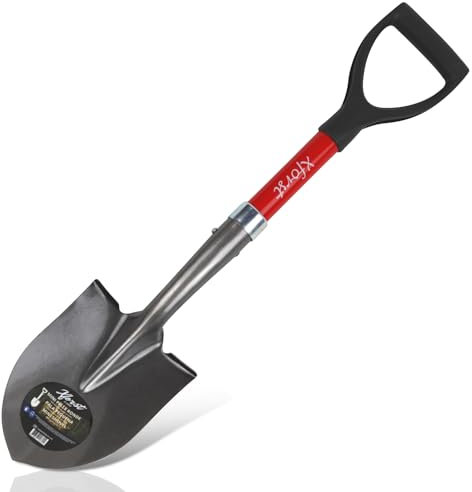 Xforst Pala pequeña X-S800, Resistente y Muy Ligera, Ideal para jardinería y prospección y Camping.