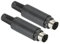 PATIKIL S-Video DIN Mini Male Socket 4 Pin Signal Transmission for TV, DVD Player Pack of 2