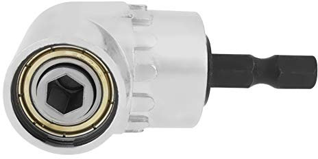 Adattatore per Trapano Ad Angolo Retto con Supporto per Cacciavite, Adattatore per Trapano Ad Angolo Retto Adattatore per Trapano Esagonale da 105 Gradi con Estensione da