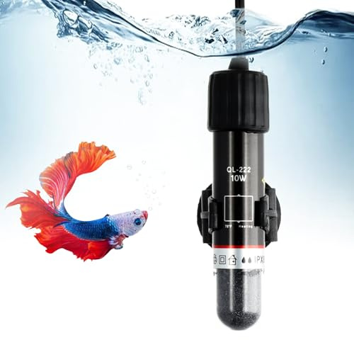 Defresit Aquarium Heater,10 W Mini Aquarium Heating Rod with Thermostat, USB Fish Tank Heater Thermostat Aquarium Turtle Heater for Small Aquariums for Salt Water and Freshwater(Small Fish Tanks)