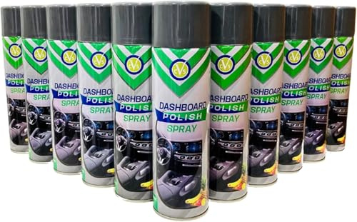 CVS Dashboard Shine Silicone Spray Pulisce, lucida e protegge gli interni dell'auto | Ripristina la lucentezza | Detergente per interni auto – Rimuove sporco, polvere e residui | Profumo misto frutta