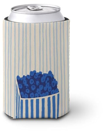 Jubonexis Beer Can Cooler Sleeve,Little Crate of Blueberries Can Cover Beer Cooler Soft Insulated Beverage Holder for Party Beach Event Home