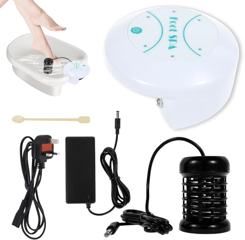 Ionic Foot Spa at Home Detox and Cleanse, Portable Ionic Foot Spa, Professional Leg Bath Detox Machine Household Negative Hydrogen Feet-Bath Machine for Home Salon FootSpa