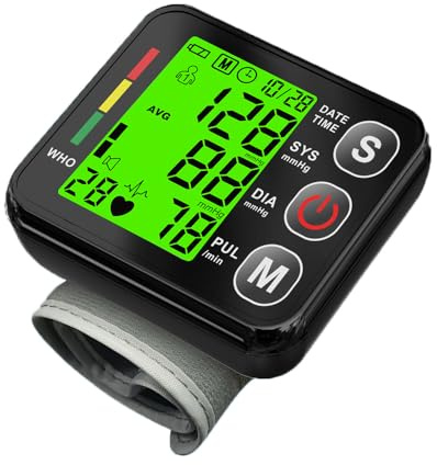 Lvozize Tensiomètre au Poignet, Tensiomètre Poignet Affichage numérique plein écran LED Mémoire 2 * 99 Appareil de Mesure Précise Tension artérielle