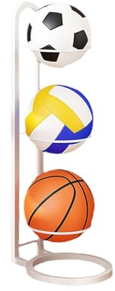 Basketställ, Basketställ,Iron Volleyboll Organizer Stand | Multi | Layer Ball Organizer Rack, Ball Rack för sovrum, vardagsrum, garage