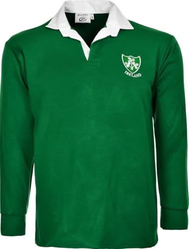 Activewear Men Irish Rugby Ireland Full Sleeve Supporter Shirts Green (Size S to 5XL) (XL)