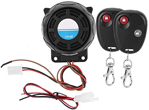de Seguridad de Alarma de Motocicleta Fuerte 105 125 dB Control Remoto Antirrobo Alarma de vibración Bocina Impermeable Fácil instalación para Motocicletas Scooters