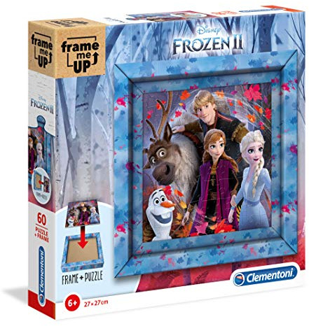 Clementoni - 38803 - Frame Me Up - Disney Frozen 2-60 Pezzi - Made In Italy - Puzzle Cornice Bambino 6 Anni